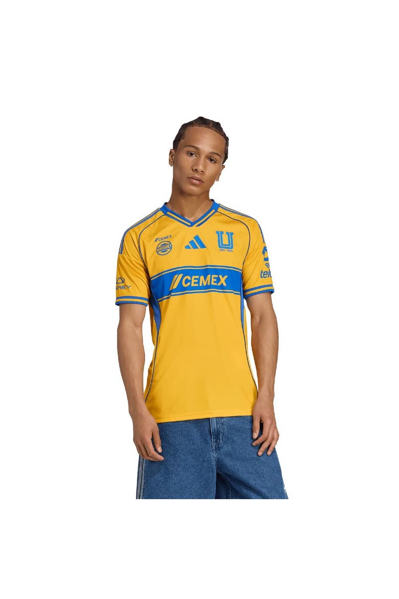 Men's adidas Gold Tigres UANL 2025/26 Home Replica Jersey, Main, color, Gold