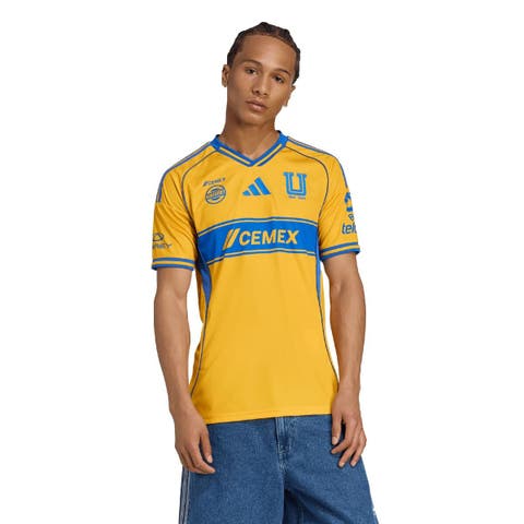 Men's adidas Gold Tigres UANL 2025/26 Home Replica Jersey