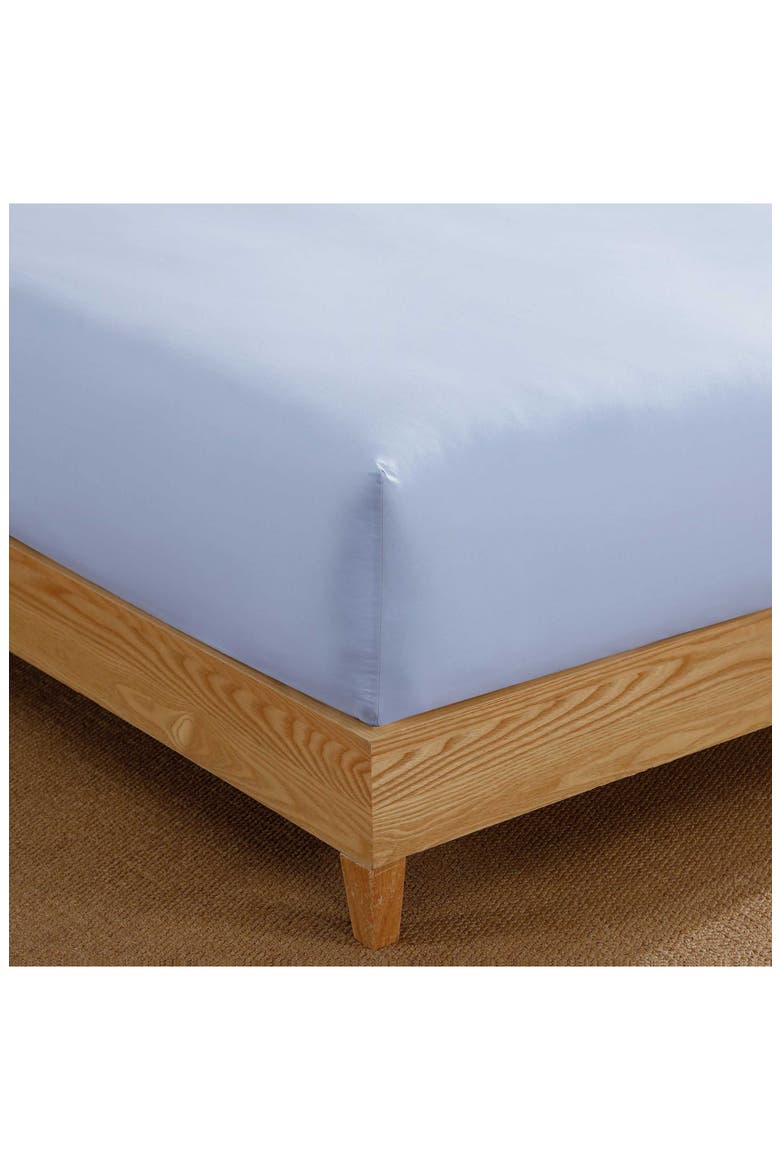 Essentials Cotton Fitted Sheet, Alternate, color, BOATHOUSE BLUE