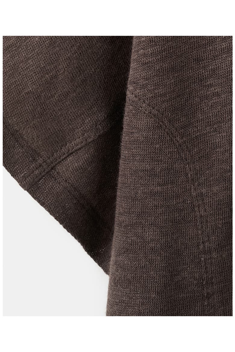 Linen T-Shirt, Alternate, color, BROWN