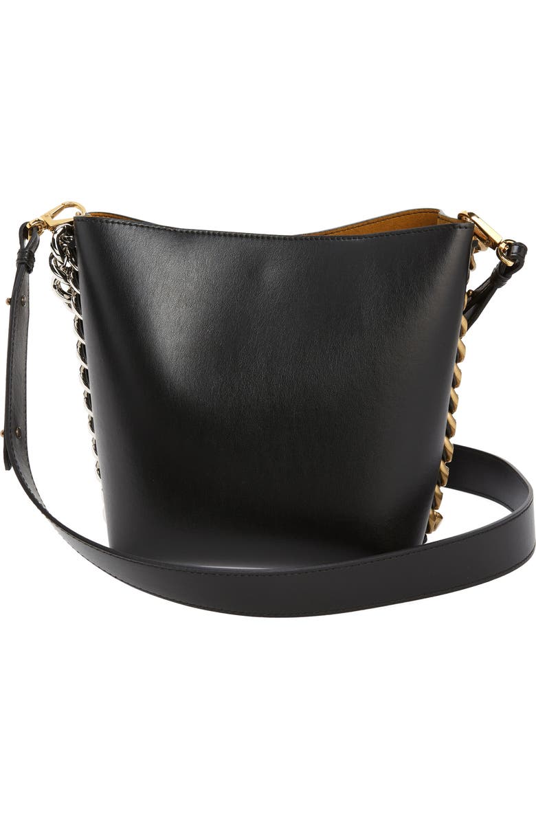 Stella McCartney Frayme Faux Leather Bucket Bag, Alternate, color,