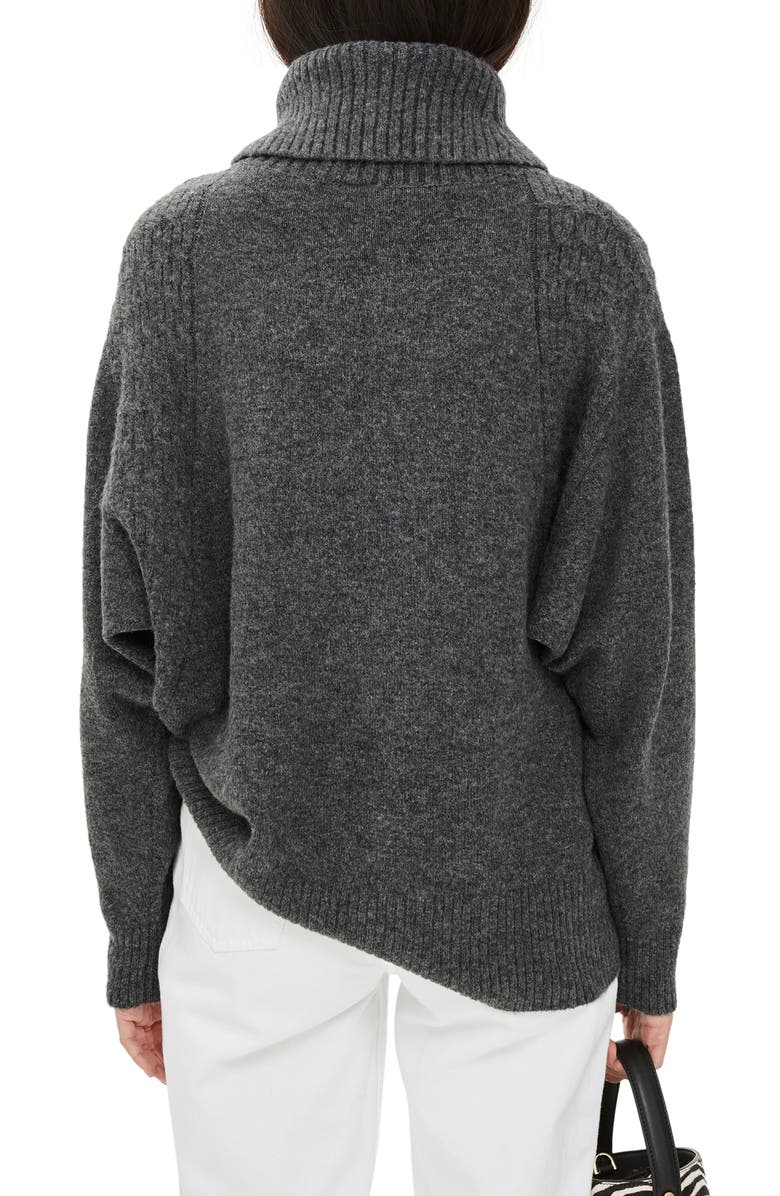 Topshop Turtleneck Sweater, Alternate, color, 