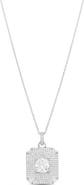 SHYMI Cubic Zirconia Medallion Pendant Necklace