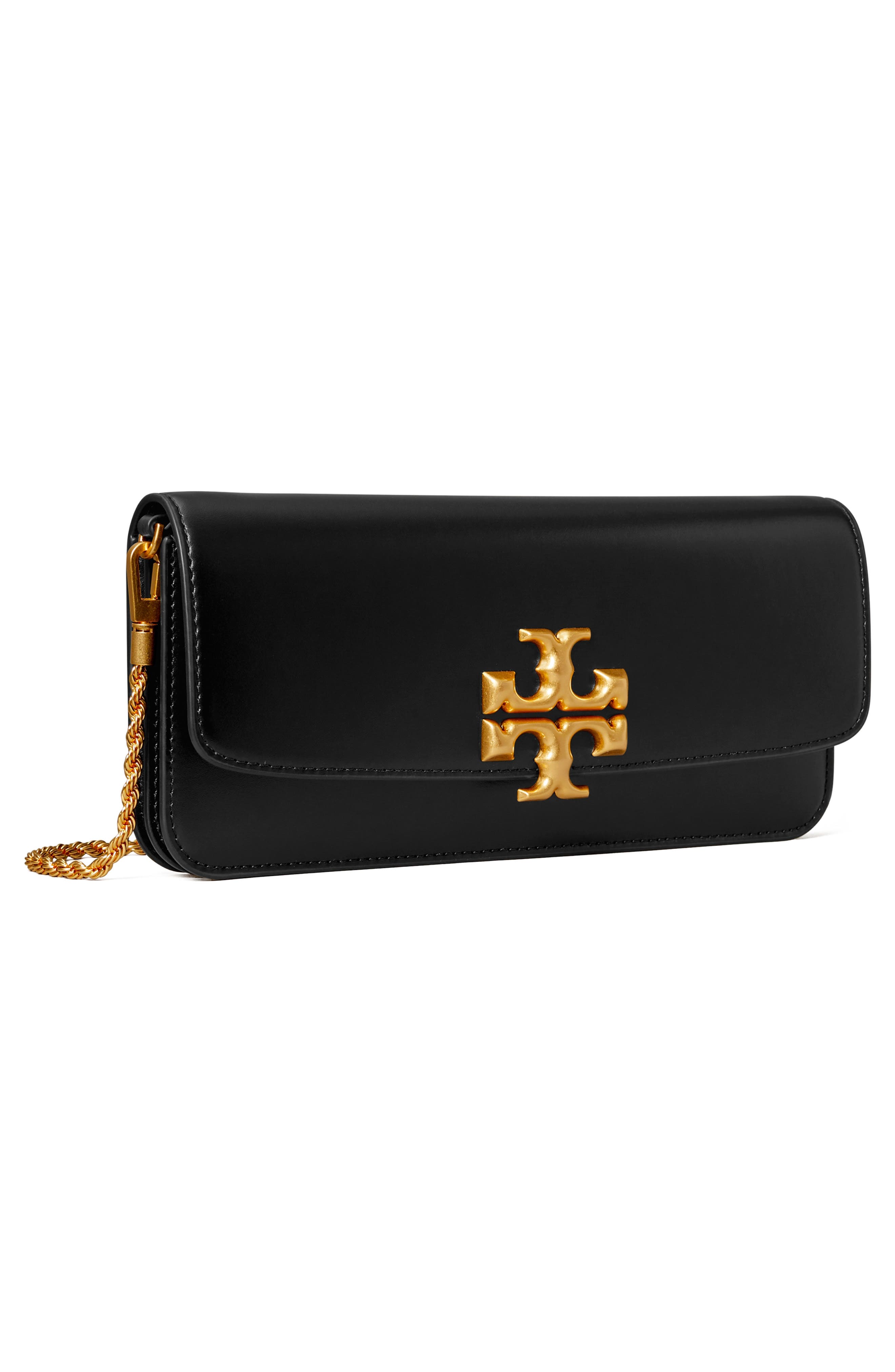 Tory Burch Eleanor Leather Clutch, Alternate, color, 