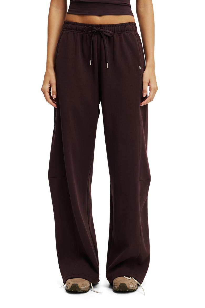 Women's Active Summer Fleece Adjustable Hem Sweatpant, Main, color, Italian Plum