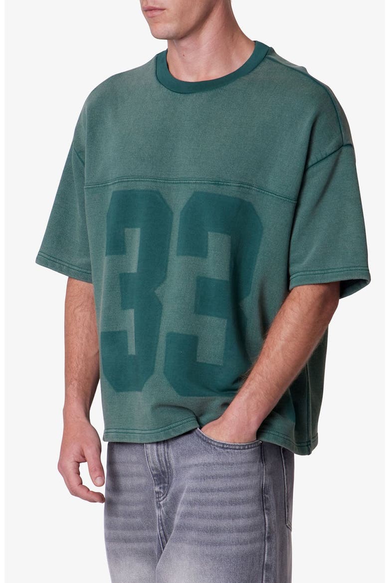 Vintage French Terry Graphic T-Shirt, Alternate, color, GREEN