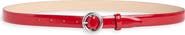 rag & bone Mia Patent Skinny Leather Belt