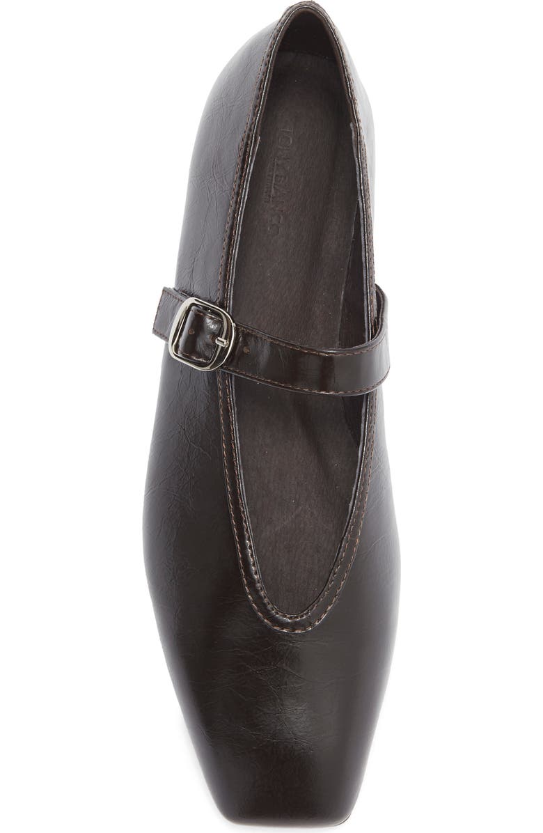 Tony Bianco Bobbi Mary Jane Flat, Alternate, color, Choc Crinkle