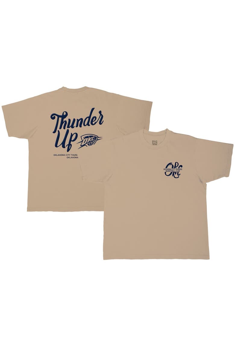 Unisex Stadium Essentials  Tan Oklahoma City Thunder Thunder Up Urban T-Shirt, Main, color, Tan