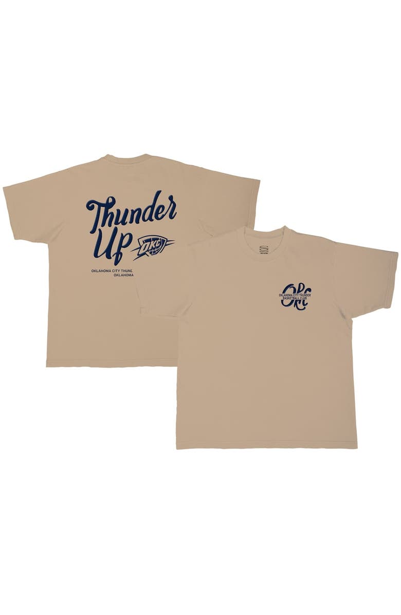 Stadium Essentials Unisex Stadium Essentials  Tan Oklahoma City Thunder Thunder Up Urban T-Shirt, Main, color, Tan