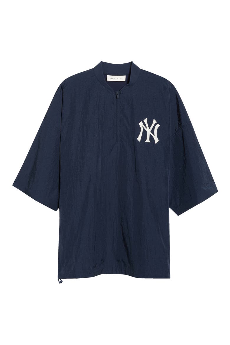 Yankees Three-Quarter-Sleeve Pullover, Alternate, color, DARK SAPPHIRE