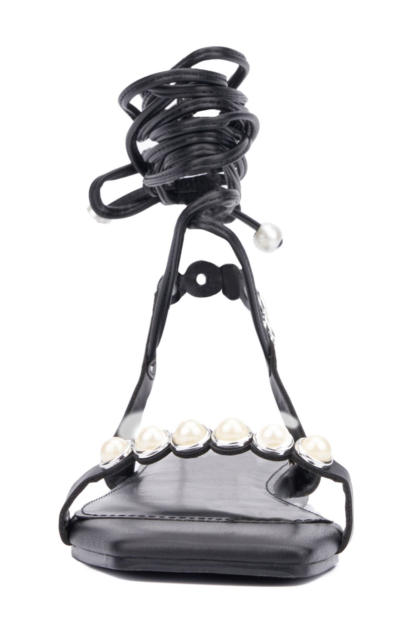 Fashion to Figure Sammie Imitation Pearl Sandal - Wide Width, Alternate, color, 