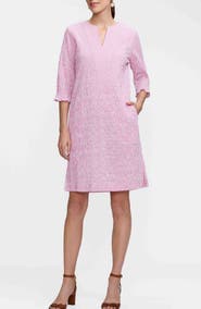 Foxcroft Alicia Crinkle Jacquard Dress