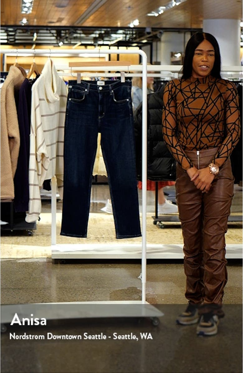 Isola Crop Slim Straight Leg Jeans, sales video thumbnail