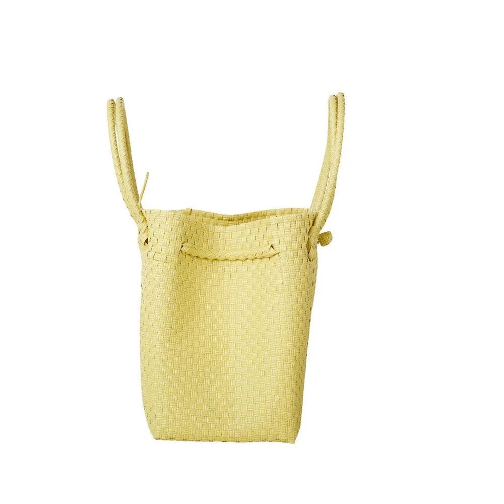 The Maxi Piper Handwoven Tote Recycled Plastic, Alternate, color, Chartreuse