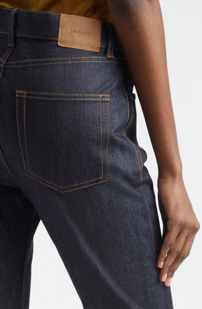 Saint Laurent '90s High Waist Slim Fit Jeans, Alternate, color, 