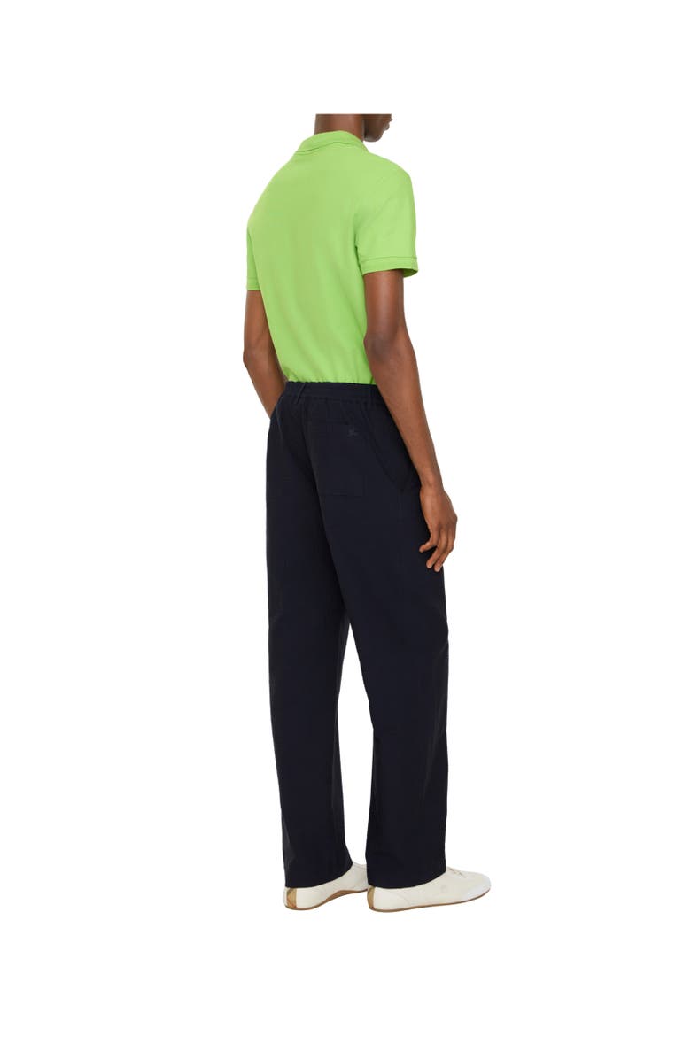 Burberry Cotton Linen Tailored Trousers, Alternate, color, Navy