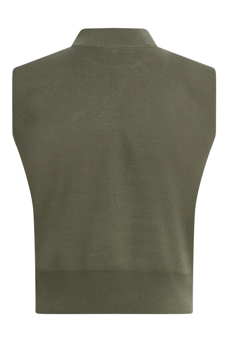 The Whitney Sleeveless Knit Crop Top, Alternate, color, ARMY