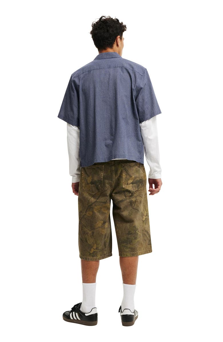 Cotton On Men
s Super Baggy Jort, Alternate, color, Tree Camo