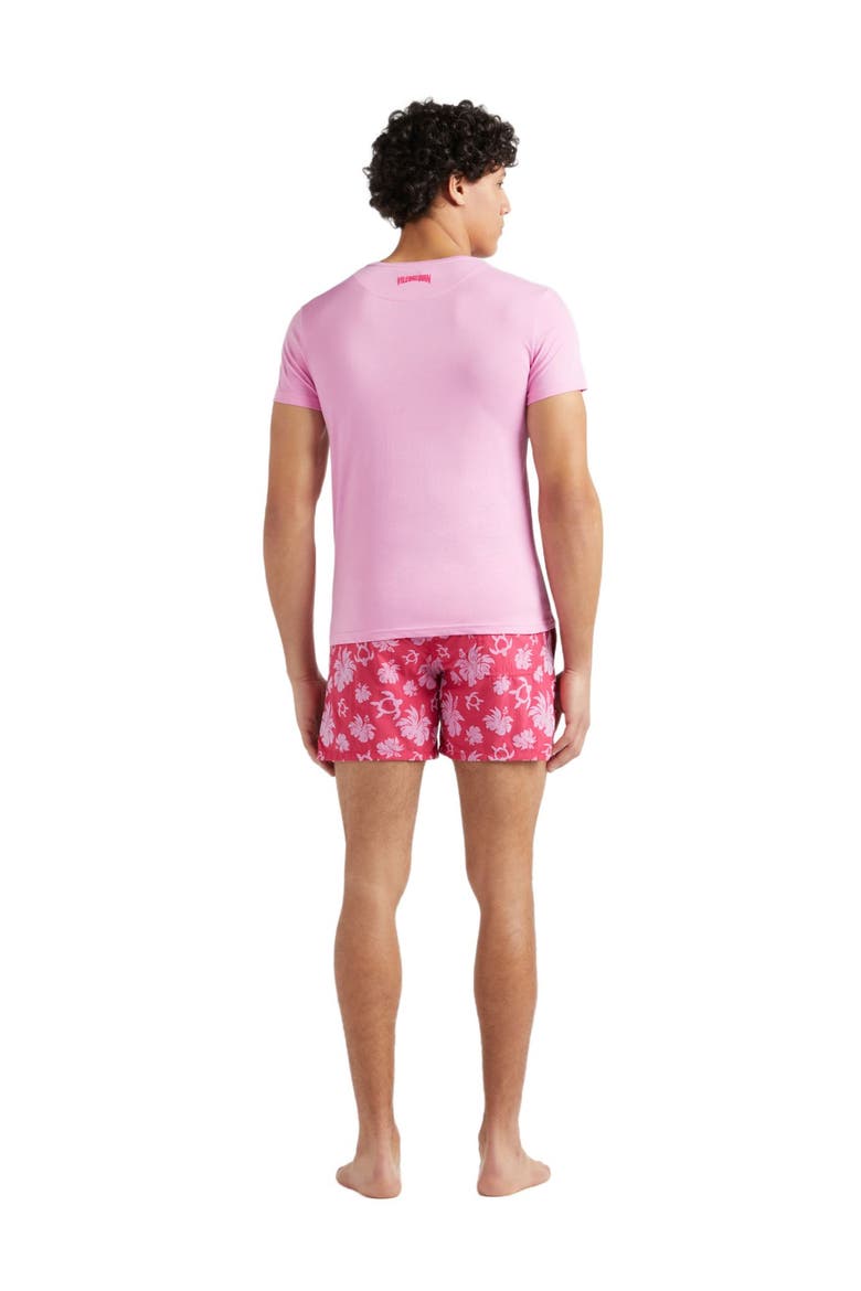 Unisex Turtle Heart Flocked T-Shirt, Alternate, color, PETUNIA