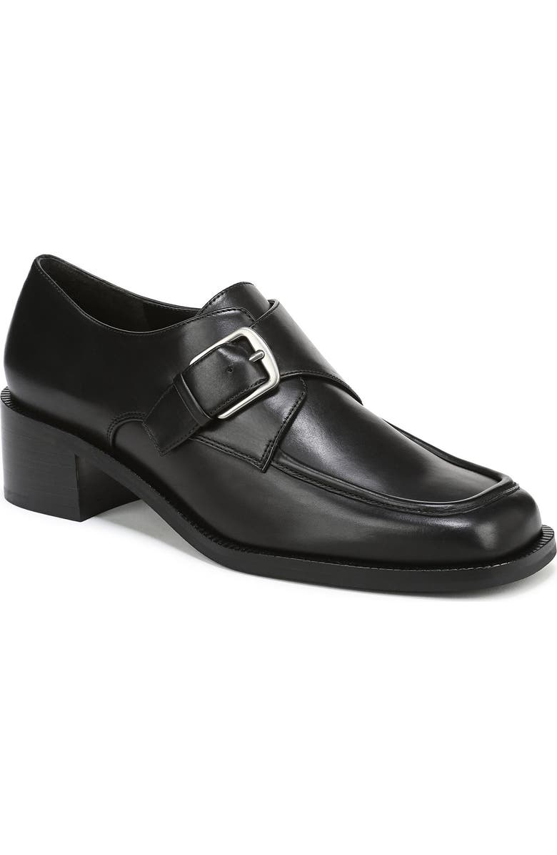 Vince Lennox Monk Strap Shoe, Main, color, Black