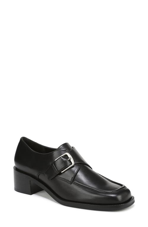 Vince Lennox Monk Strap Shoe In Black