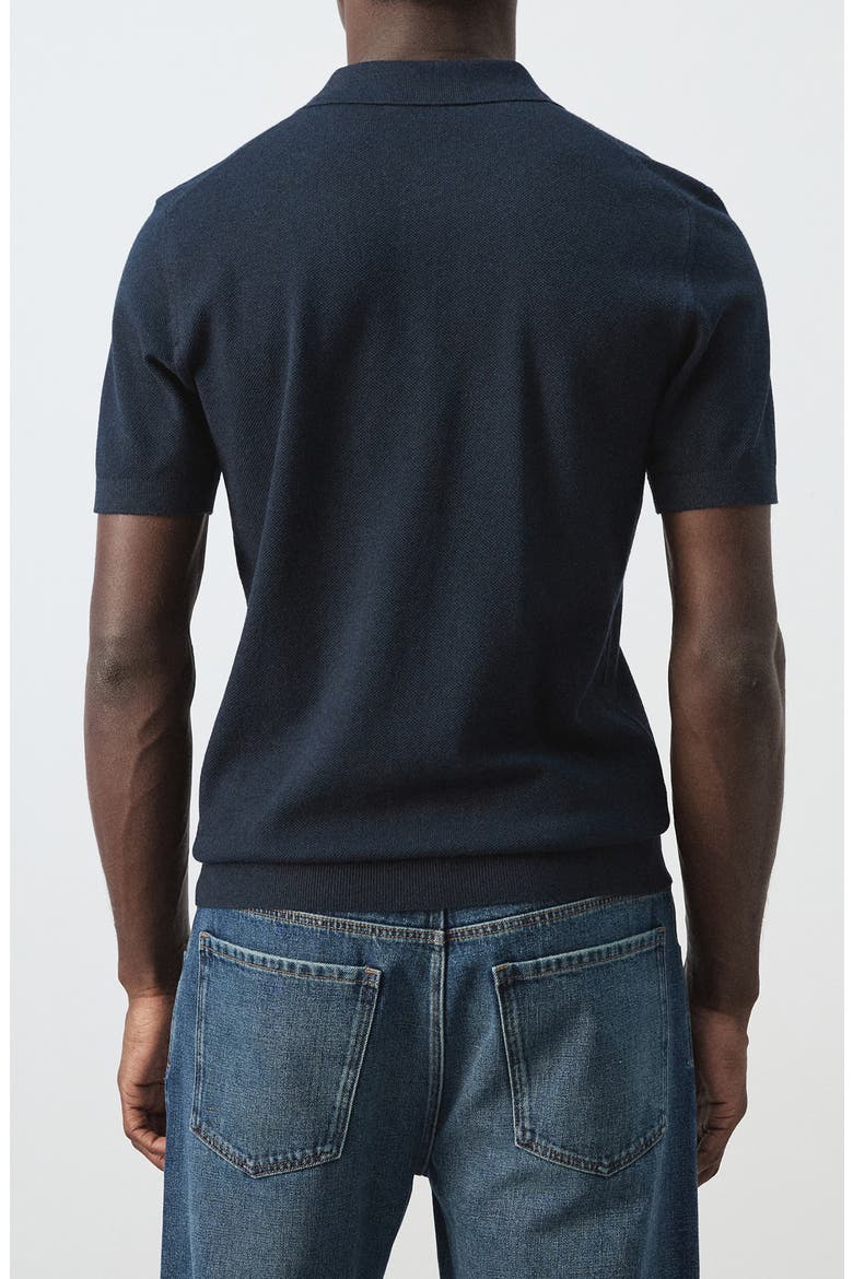 Fine Knit Polo, Alternate, color, NAVY