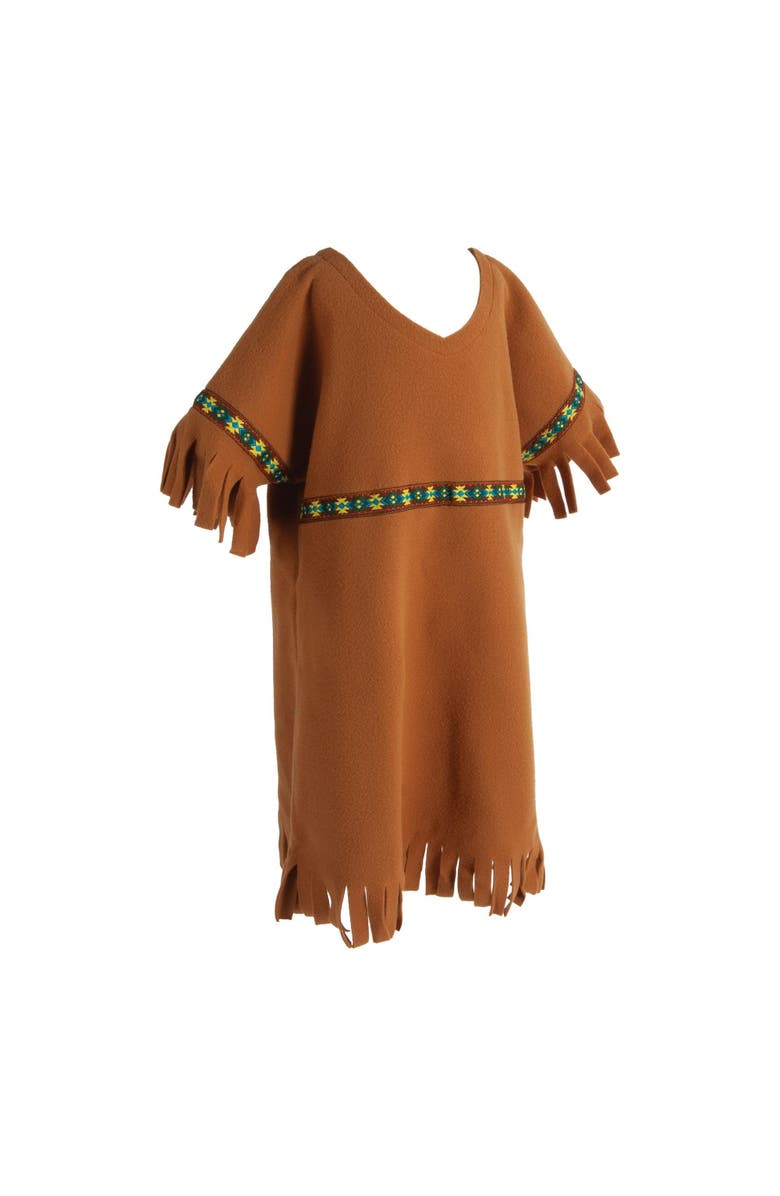 Kaplan Early Learning Company Festive Multiethnic Native American Girl Garment, Alternate, color, Brown