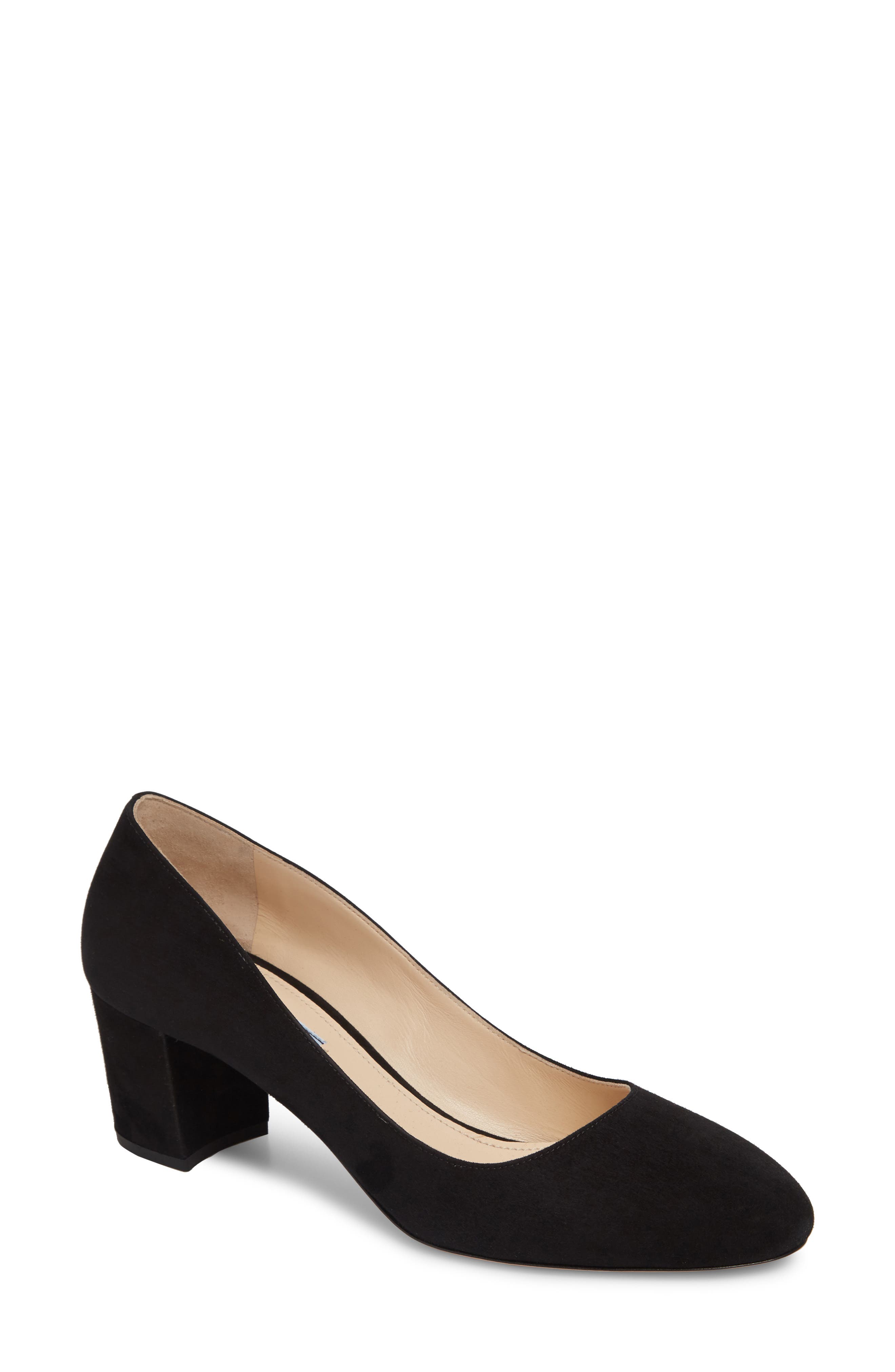 Prada Round Toe Pump, Main, color, 