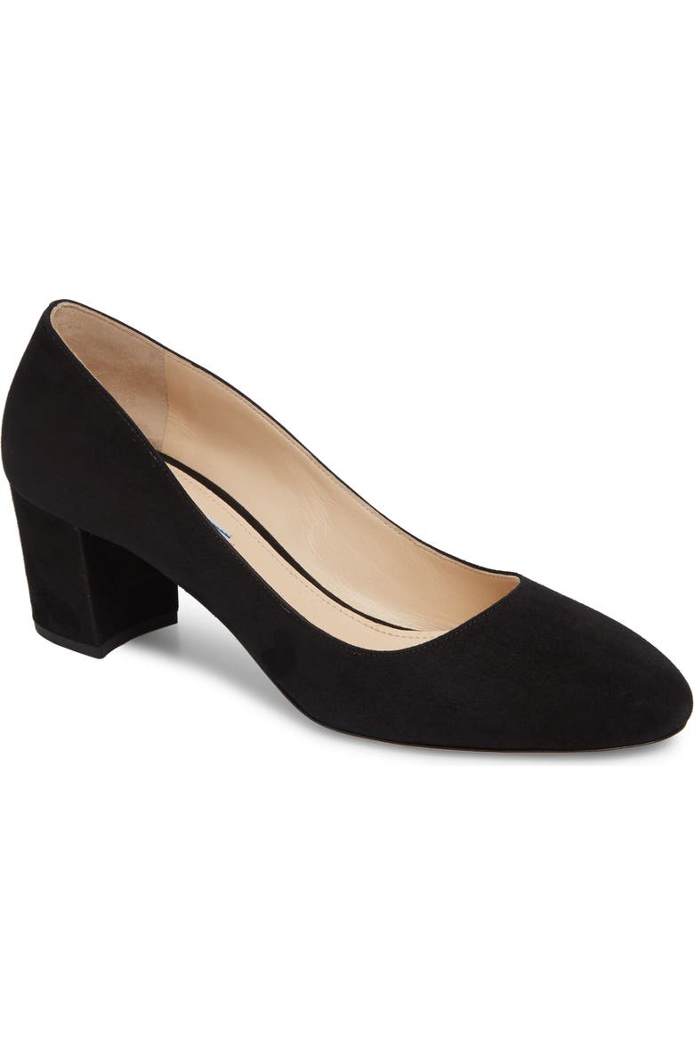 Prada Round Toe Pump, Main, color,