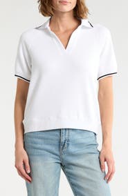 Joie Contrast Stripe Polo