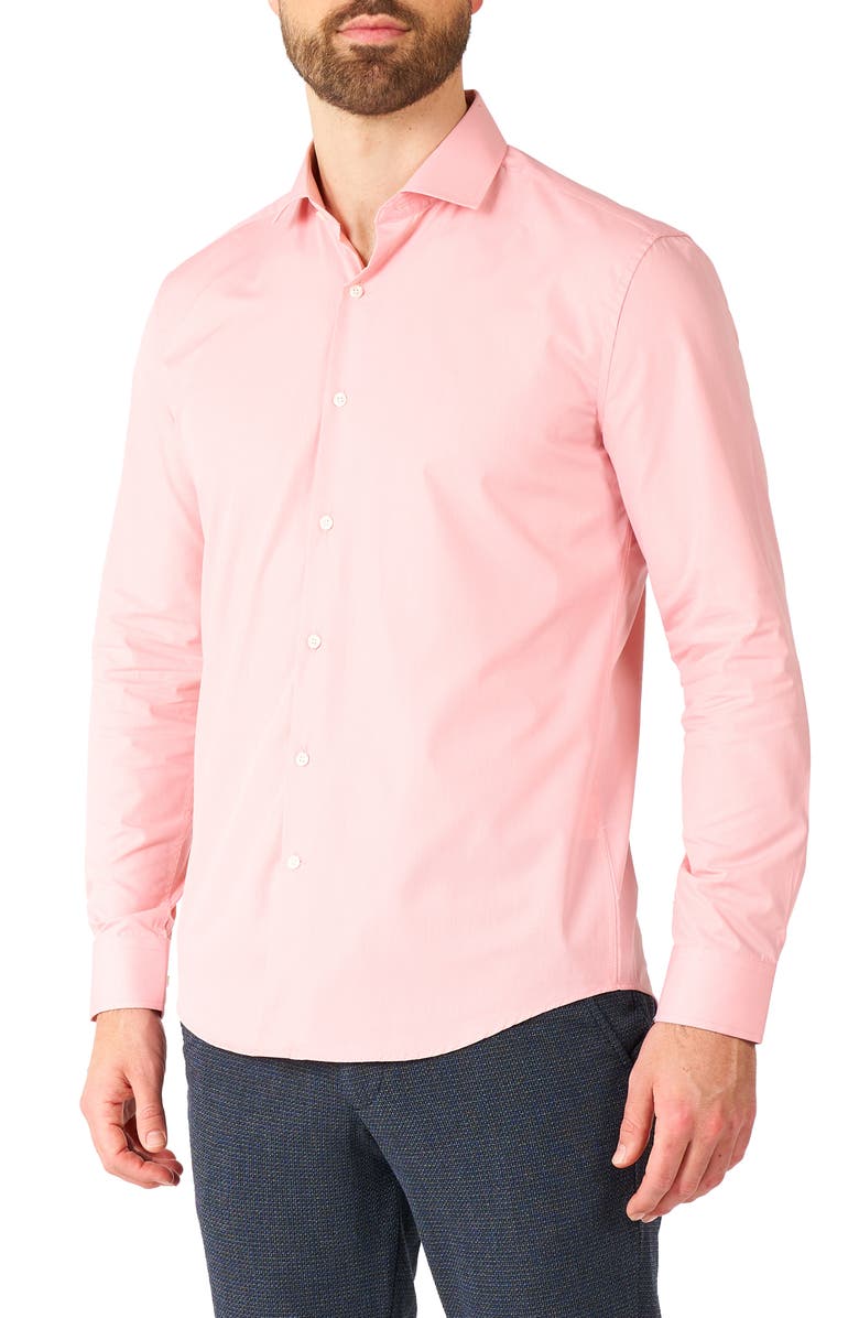 OppoSuits Blush Button-Up Shirt, Main, color, Pink