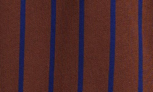 Mini Rodini Kids' Stripe Organic Cotton Sweatpants In Brown