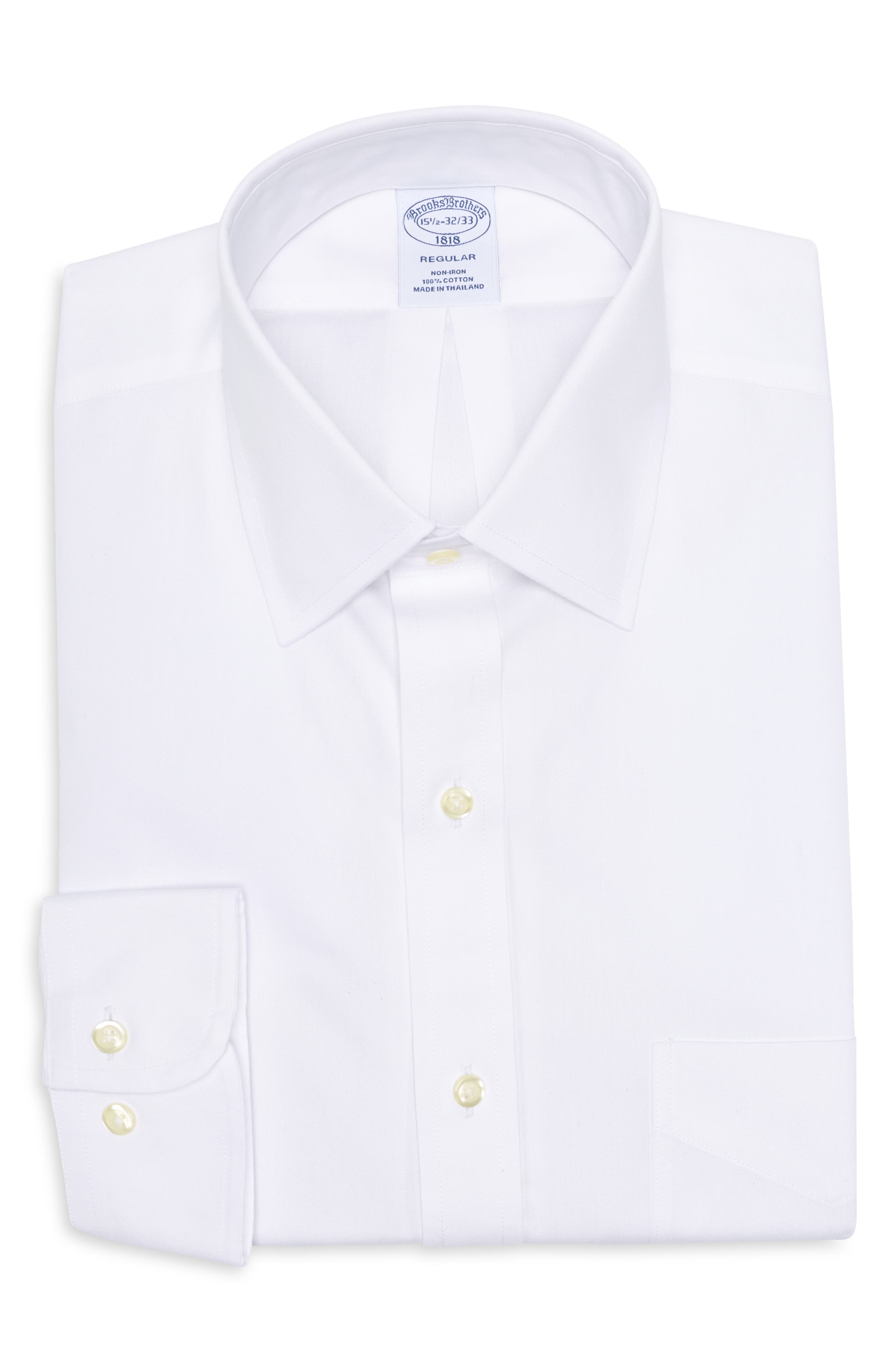 Brooks Brothers Non-Iron Long Sleeve Regular Fit Dress Shirt