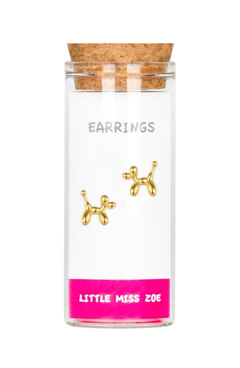 Balloon Dog Stud Earrings