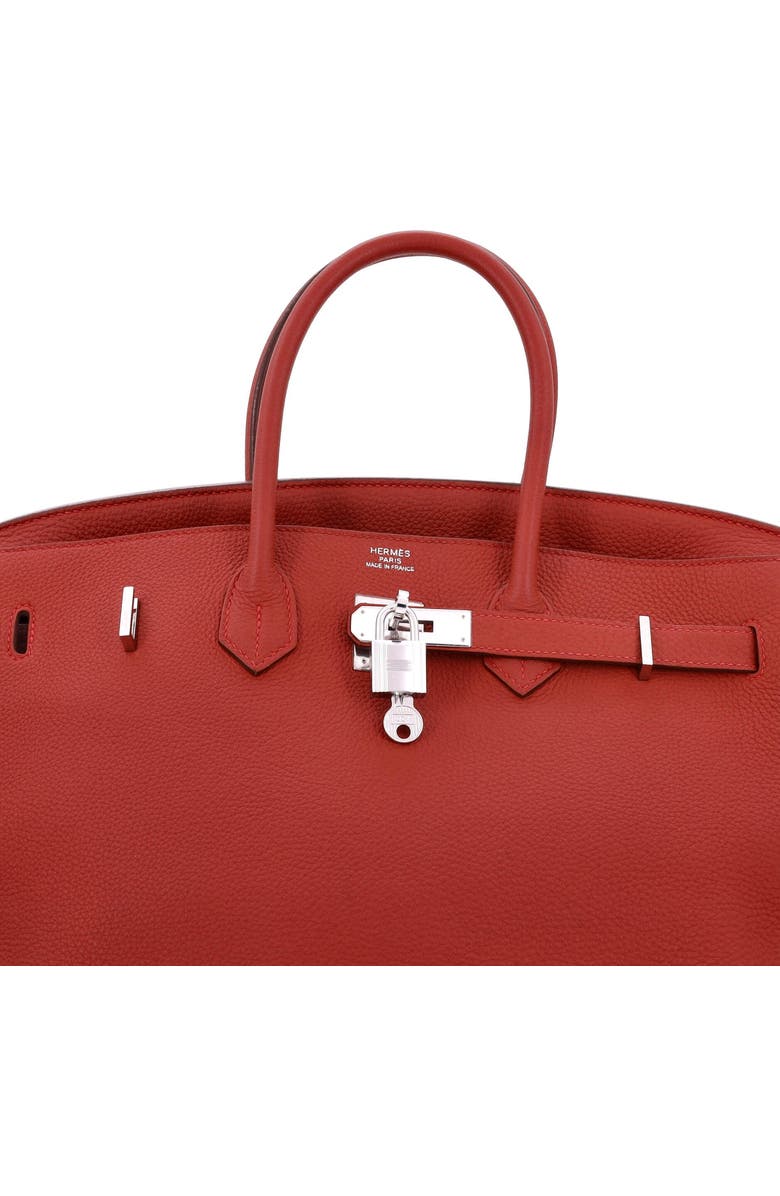 Pre-Owned Hermes Birkin Handbag Red Togo with Palladium Hardware 35, Alternate, color,