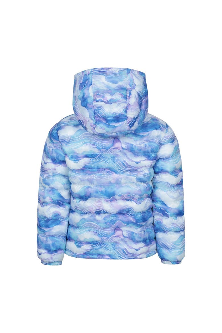 Childrens/Kids Seasons Watercolour Padded Jacket, Alternate, color, Pale Blue