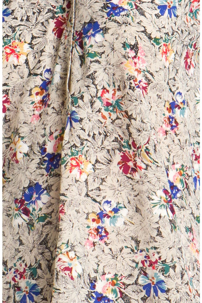 Floral Silk Blouse, Alternate, color, MULTI COMBO