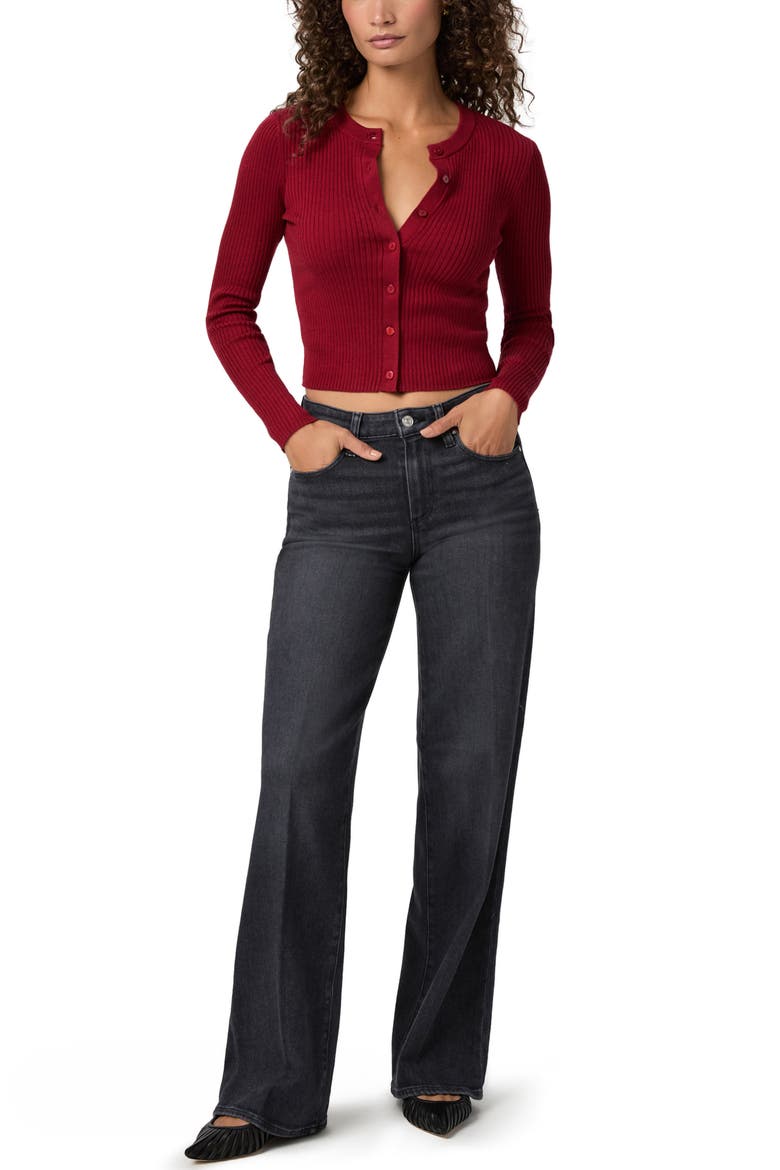Tatum Wide Leg Jeans, Alternate, color, INK BLACK