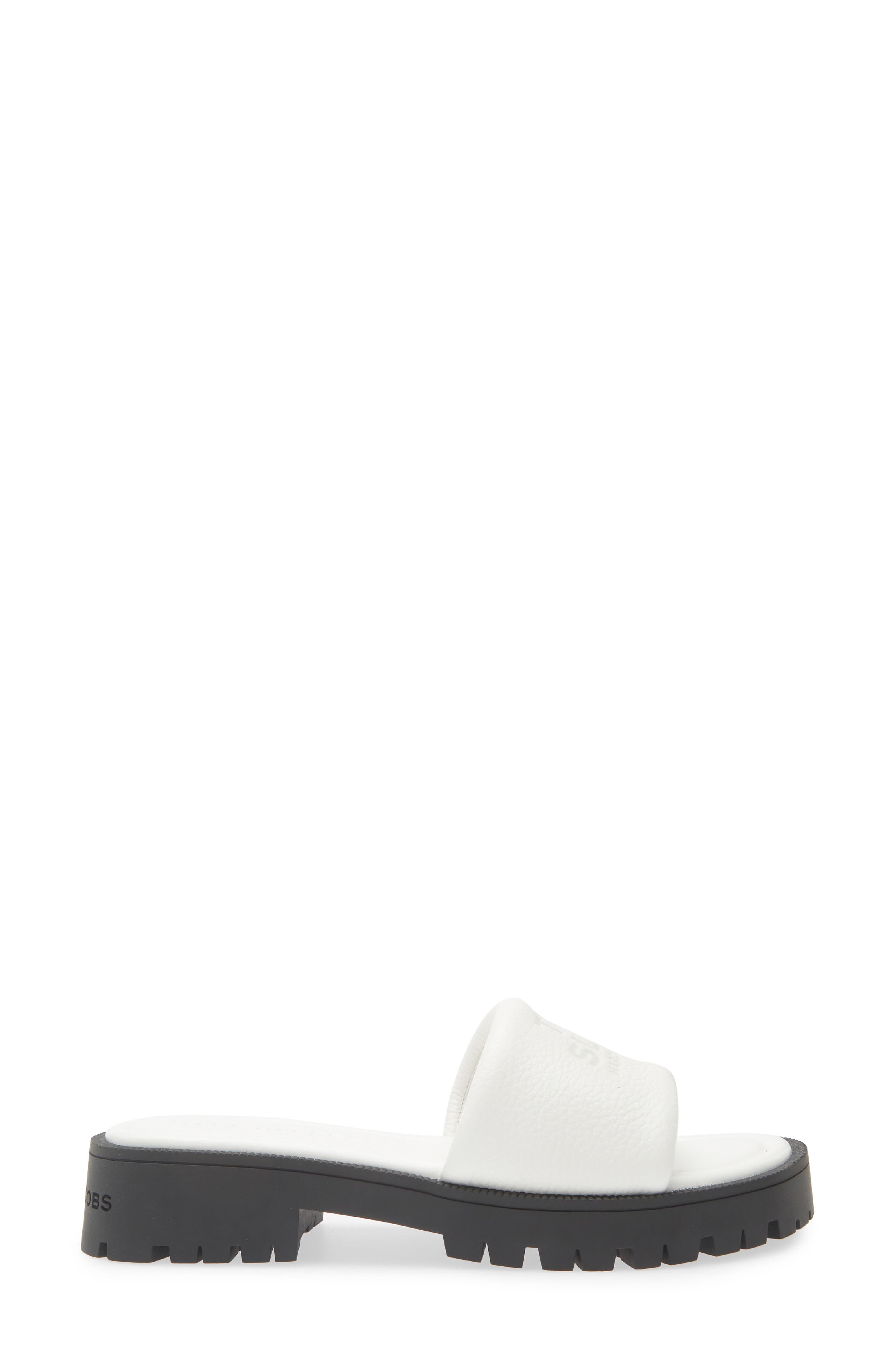 The Lug Slide Sandal, Alternate, color, BRIGHT WHITE