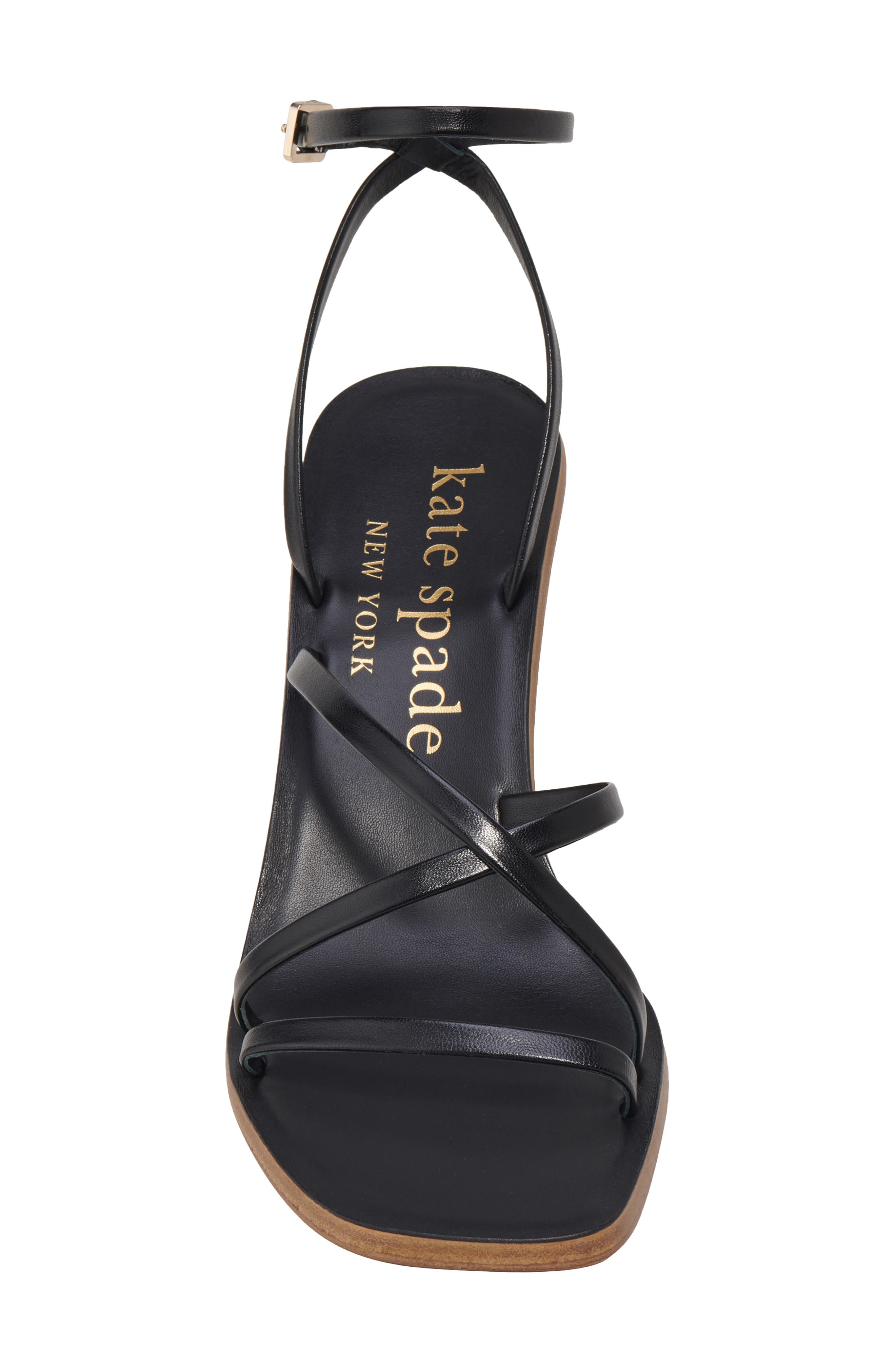 Kate Spade New York charmer strappy sandal, Alternate, color, Black Multi.