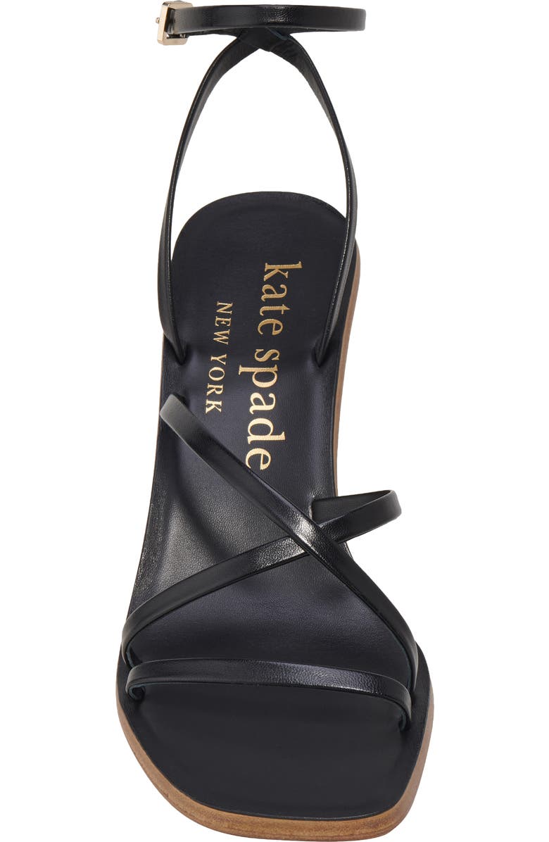 Kate Spade New York charmer strappy sandal, Alternate, color, Black Multi.