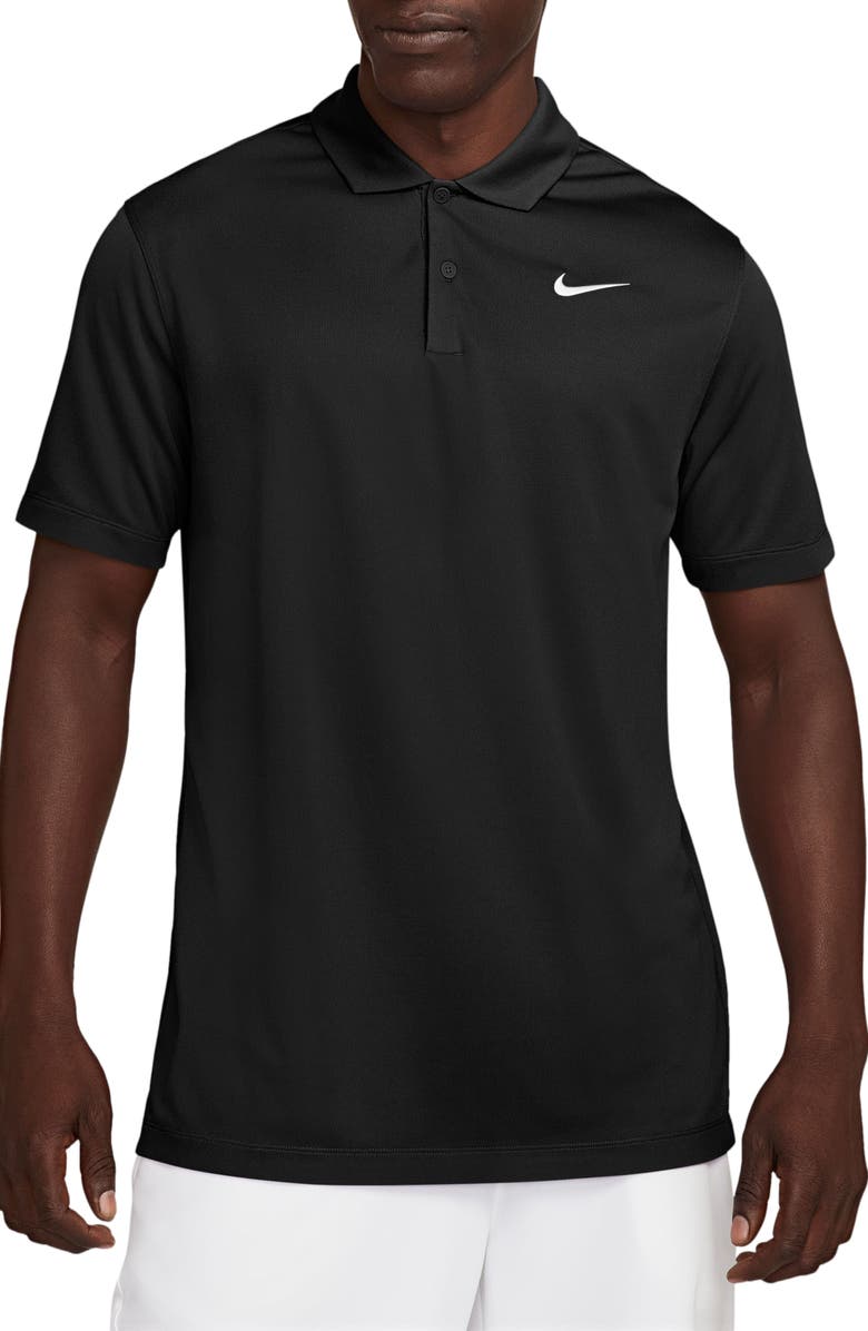 Nike Core Dri-FIT Polo, Main, color, Black/ White