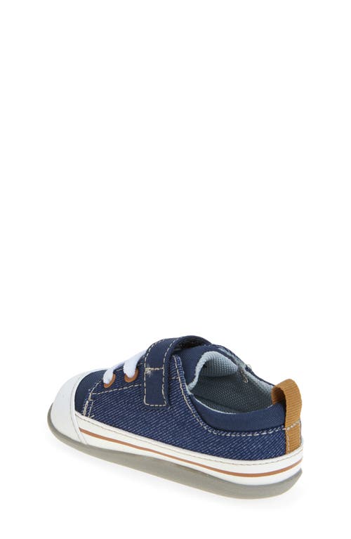 See Kai Run Stevie Mini Sneaker In Navy Denim