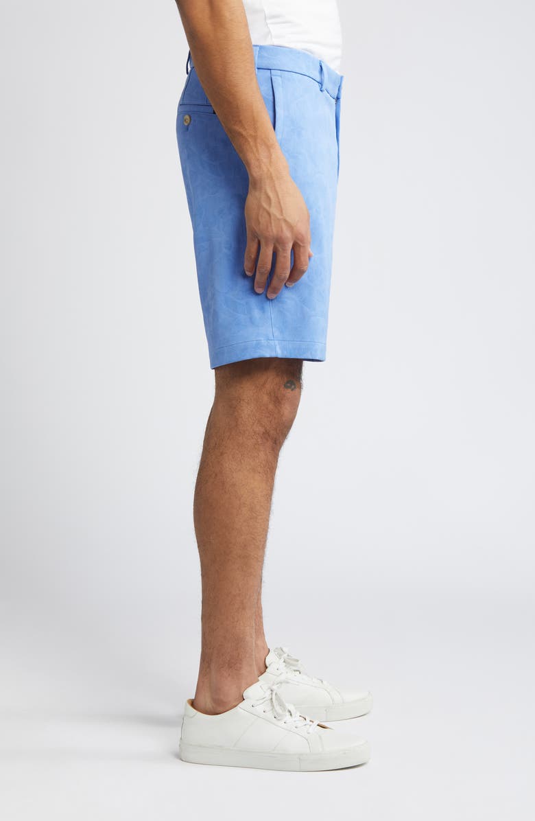 Peter Millar Crown Sport Salem Shadow Stripe Floral Performance Shorts, Alternate, color,