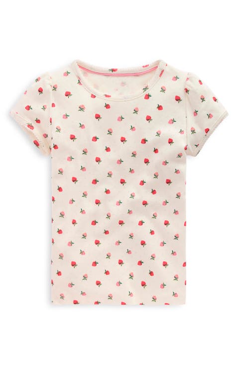 Kids' Pointelle Cotton T-Shirt (Toddler, Little Kid & Big Kid)