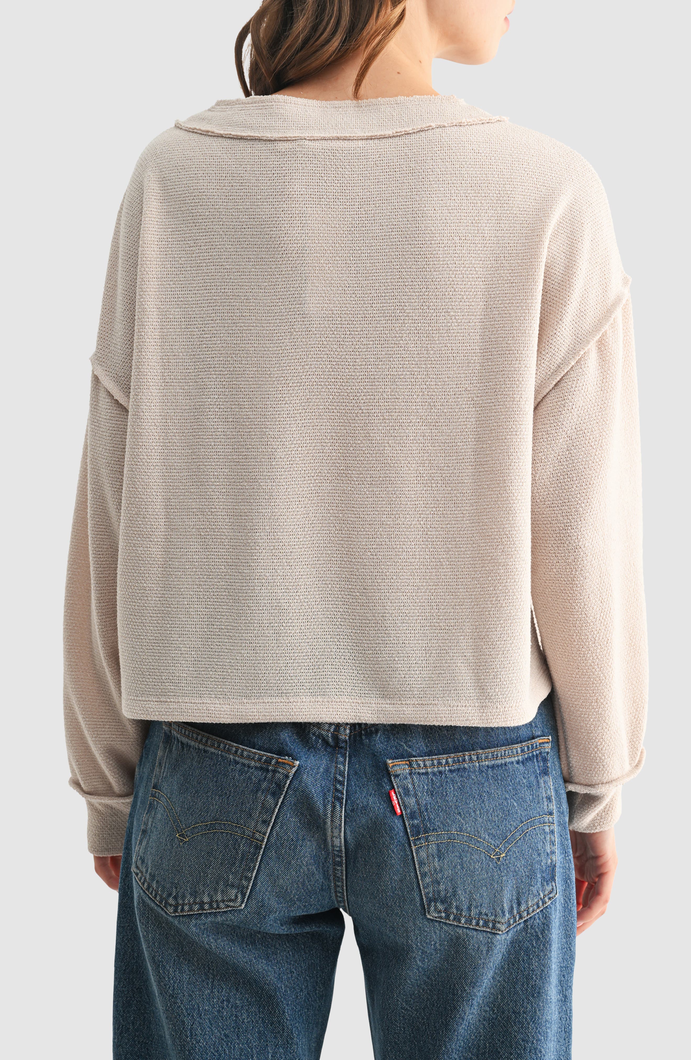 V-Neck Long Sleeve Top - image 4
