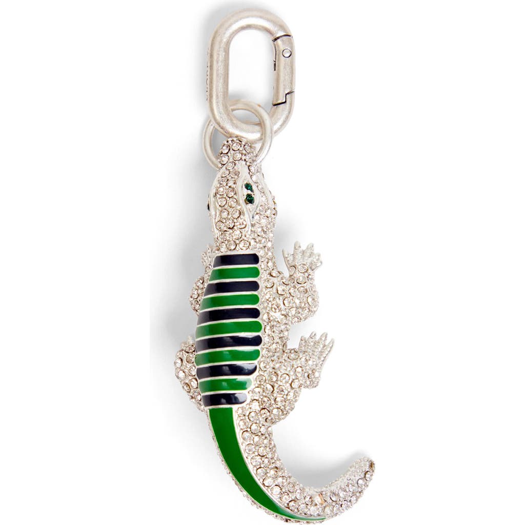 Clare V . Alligator Bag Charm In Green