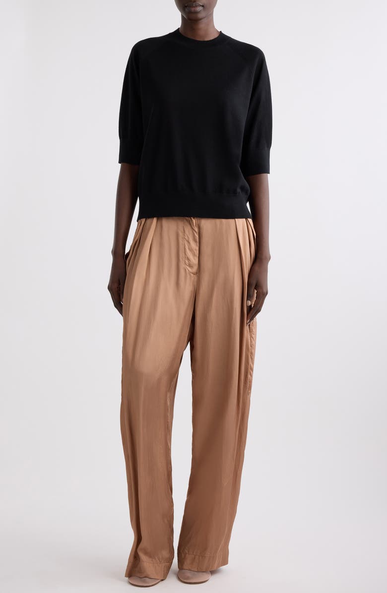 Dries Van Noten Tuan Merino Wool Sweater, Alternate, color, Black