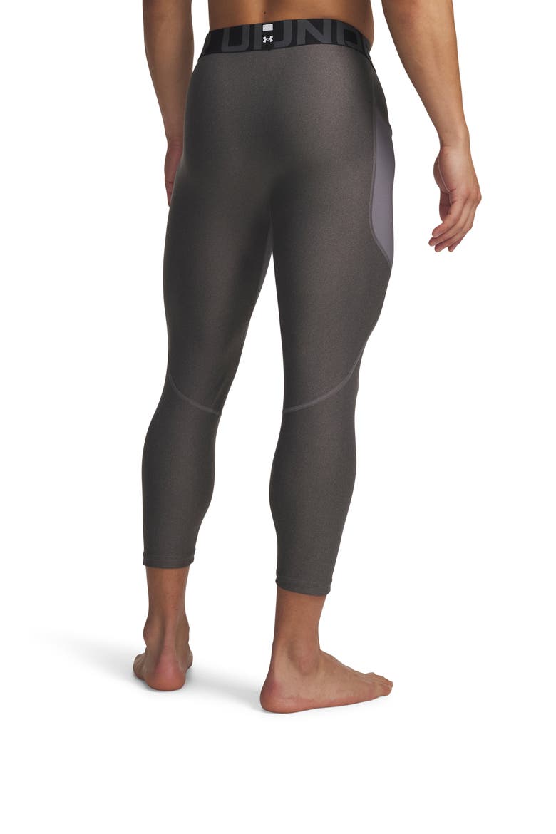 HeatGear® 3/4 Leggings, Alternate, color, CARBON HEATHER